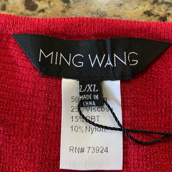 Ming Wang Shirt Sleeve Cozy Knit Poncho Top - Picture 13 of 16